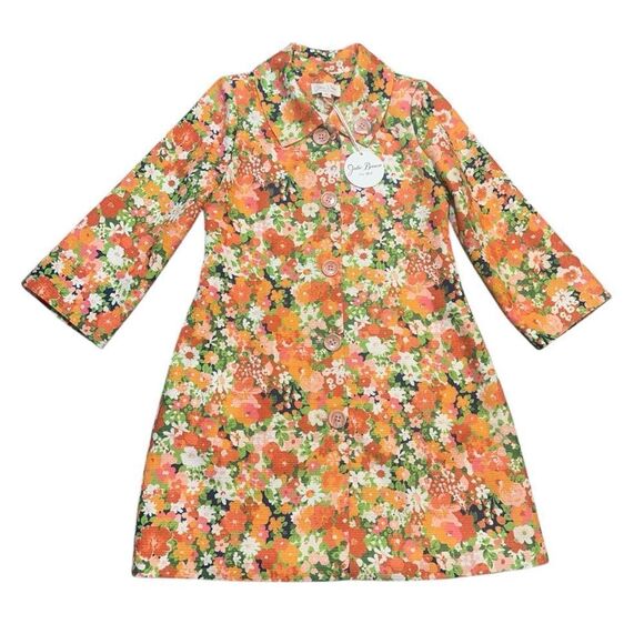 Julie Brown Mod Style Mildred Topper Coat in Bora Bora Size Medium NWT - Picture 3 of 16